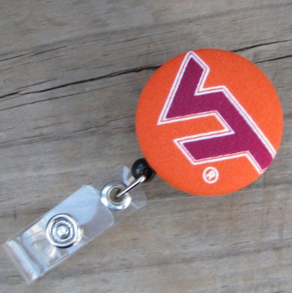 VIRGINIA TECH Hokies Retractable ID Badge Reel