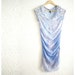 SALE. Bleach Treated And Shredded Tee. Lavender Blue.