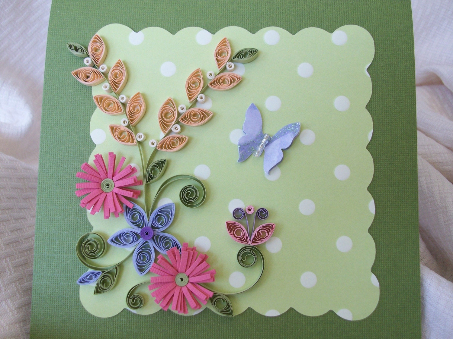 Quilled Flower Mother's Day Card