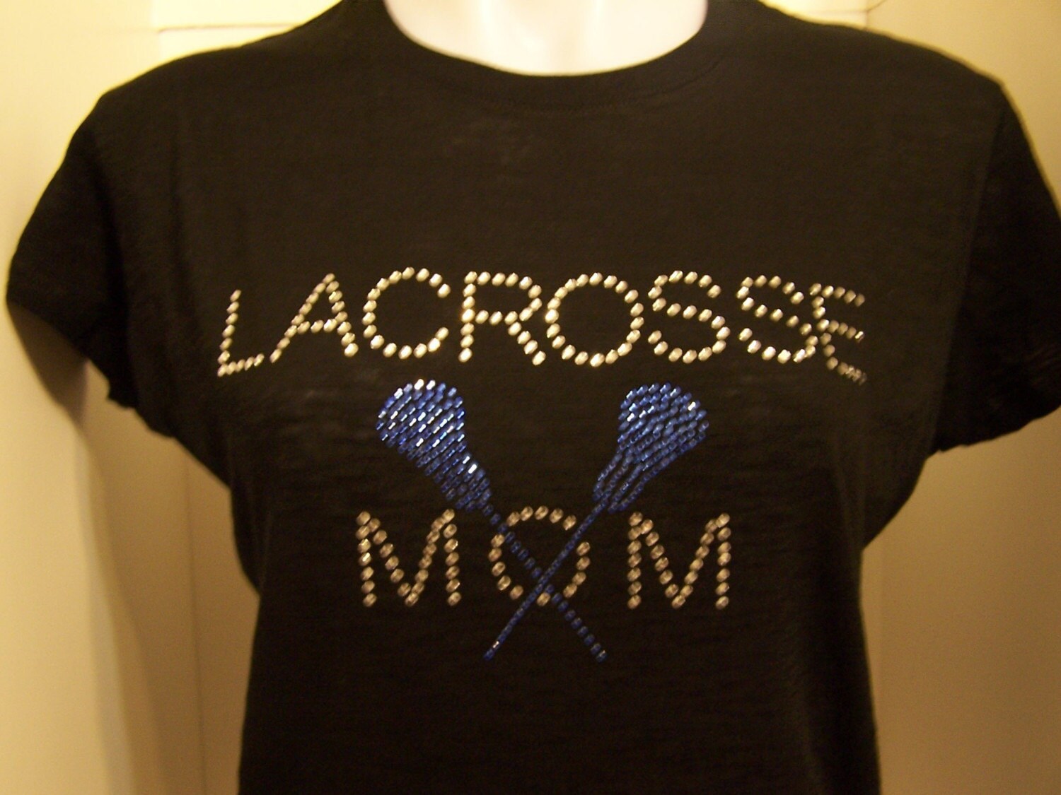 Lacrosse Mom Bling Rhinestone TransferDIY