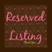 Reserved Listing for Girliebows