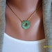 Vintage 14K Jade Lifesaver Pendant