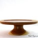 Cherry Cake Stand/ Wooden Pedestal Cake Stand/ Hand Turned