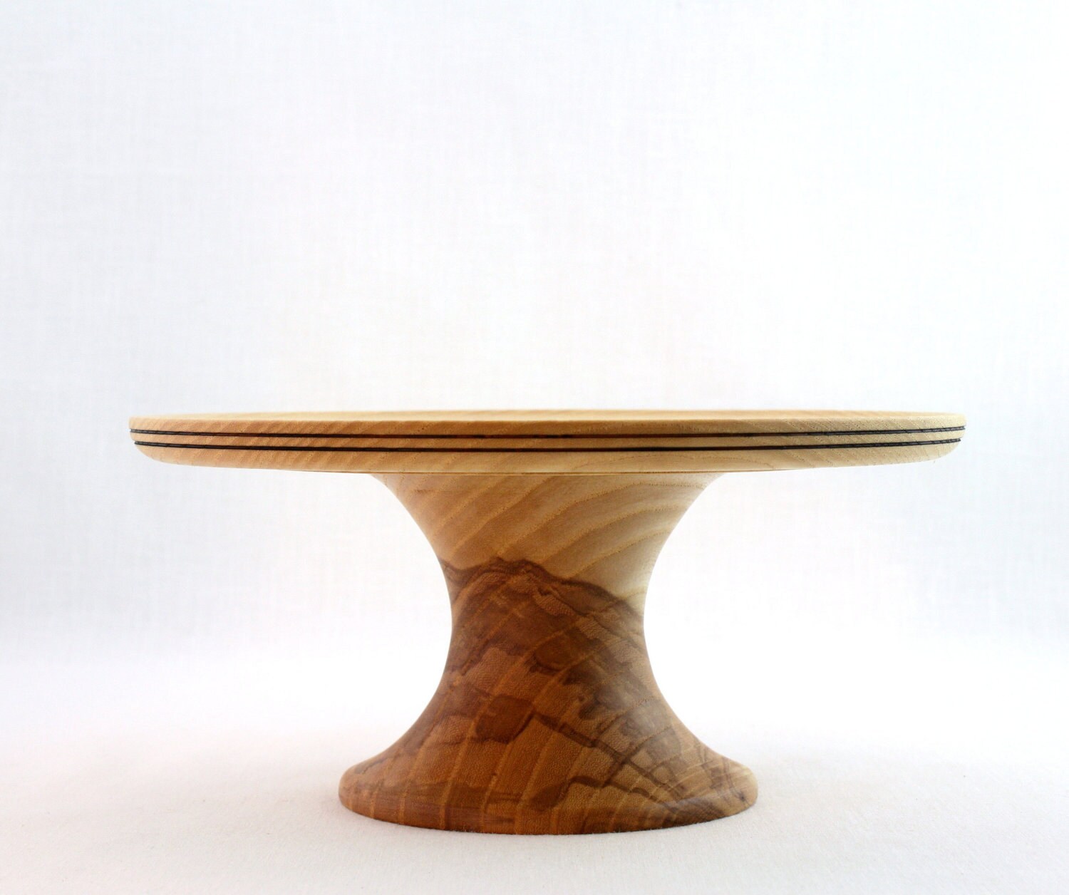 Hand Turned Cake Stand Pedestal Cake Stand Cake Plate