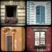 set of four 5x5 fine art photographs /// "windows of the world" /// photos by lesley sico