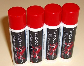 Passionfruit Rose Luscious Lip Tweets - Glossy Vegan Lip Balm