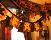 Fall Fabric Banner, autumn decoration: MADE TO ORDER Il_170x135