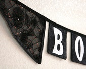 Boo Halloween fabric banner, halloween party decoration: MADE TO ORDER Il_170x135