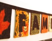 Family fabric banner with fall leaves: Made to Order Il_170x135