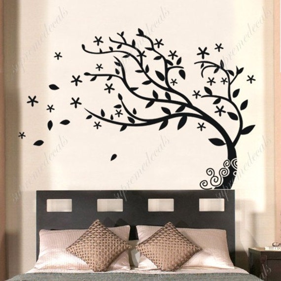 Items Similar To Bedroom Tree Decals Nature Tree Stickers Vinyl Tree ...