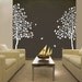 custom-listing-White Twin Tree(83inch tall)-- Vinyl Wall art decals graphic for home decor