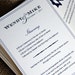 NEW - Mini Wedding Ceremony Program / Info Card for Small / Intimate Affair - Ivory or White - Custom Ink Colors Available - Set of 20