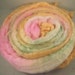 Merino Tencel Wool (Top) Roving Hand Dyed Spinning Fiber - Butterfly Wings - 4.0 oz