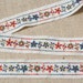 Vintage Embroidered Trim Multicolored Cotton Trim 1 Yard