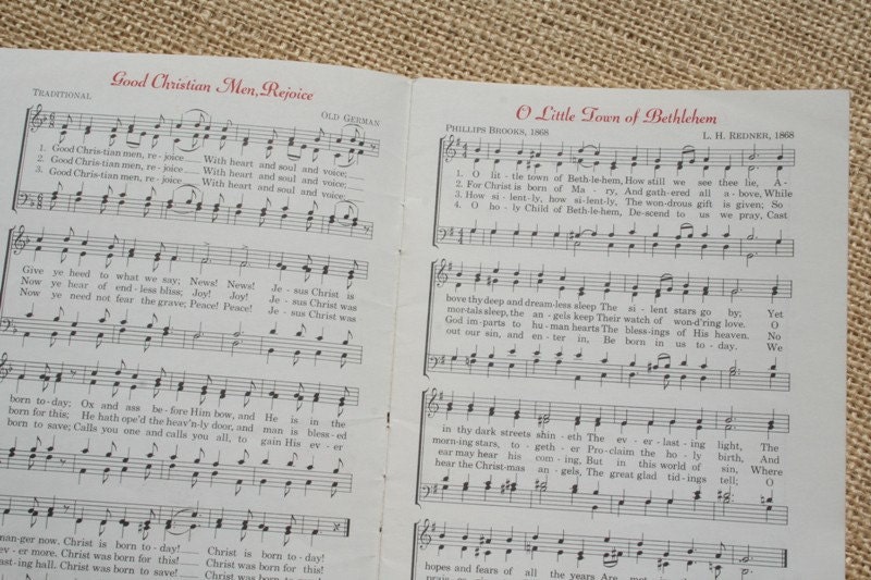 christmas carol songbook printable