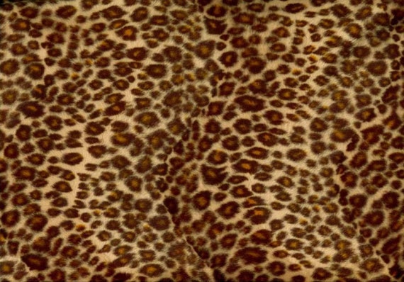 Leopard Faux Fur 1 yard Fabric