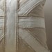 Union Jack Linen and Canvas Pillow Slip- Square