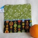 Reusable Sandwich Sack - 7.5" x 7.5"- Nylon lined, Zippered, Machine Washable