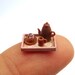 Quarter scale tea/coffee tray with cupcake