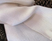 Ivory Scarf, Snow White Alpaca Herringbone, Classic Rustic Urban Cottage Cabin Chic, Mens Womens Formal Wedding Fashion, Artisan Handwoven