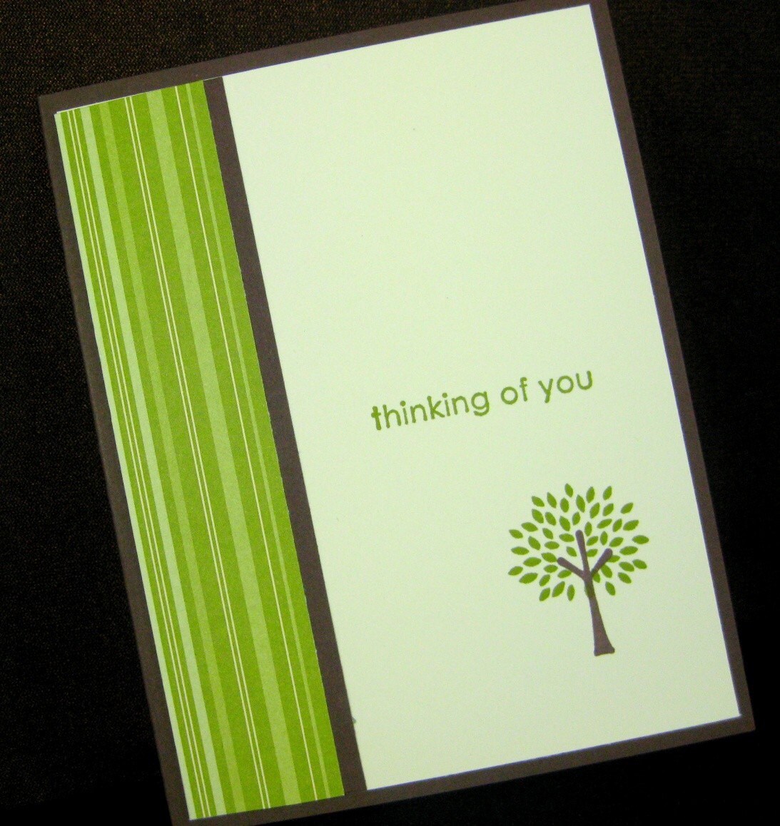 Thinking of You Card Handmade Handsome Unisex Manly Greeting