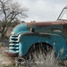 Vintage Blue Chevy Pickup photo card