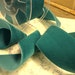2 Yards 2" Wide Luxurious Plush Velvet Ribbon Nylvalour Made in Switzerland Teal 654