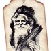 Vintage Christmas Gift Tags Primitive Rustic Old World Santa Christmas Tags