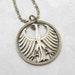 Imperial Eagle of Germany 5 Mark Cut Out Coin Necklace D