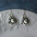 Petite Feaux Pear Shaped Diamond Drop Earrings