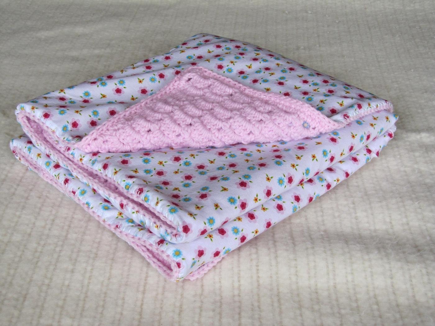 Sweet Dreams Hand Crocheted & Lined Baby Blanket