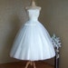Acacia - Organza Tea Length Bridal Gown. Vintage Inspired Wedding Dress.