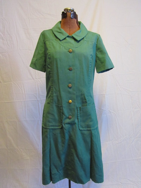 Vintage 1960's Girl Scout Leaders Uniform M L