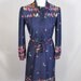 S A L E /// 1970's Falling Rainbow Leaves Dress S M