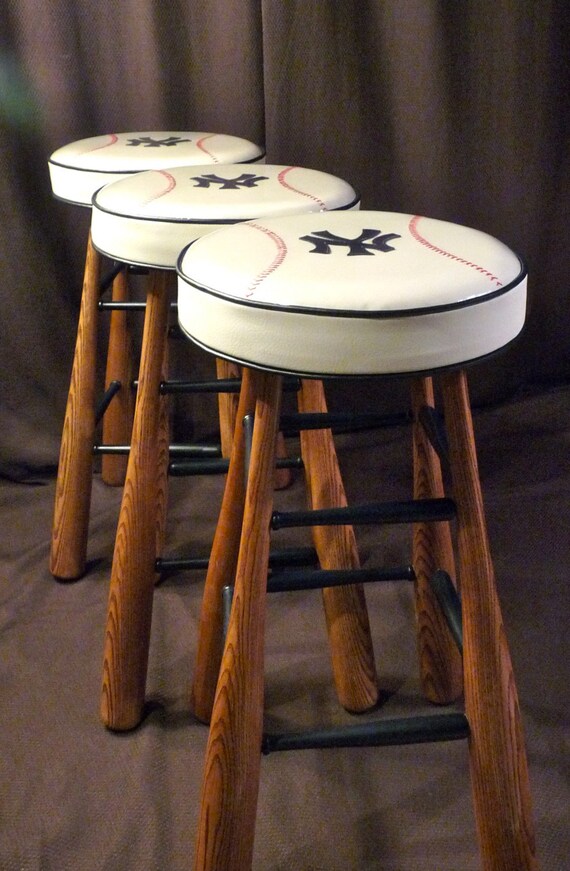 Items similar to Baseball Bat Bar Stool - Solid Wood - Ash - Furniture