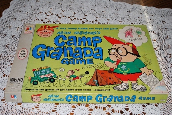 Vintage 1965 Allan Sherman Camp Granada Board Game Complete