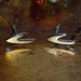 1950's Mid Century Modern Gold Tone Arrow Design Cuff Links