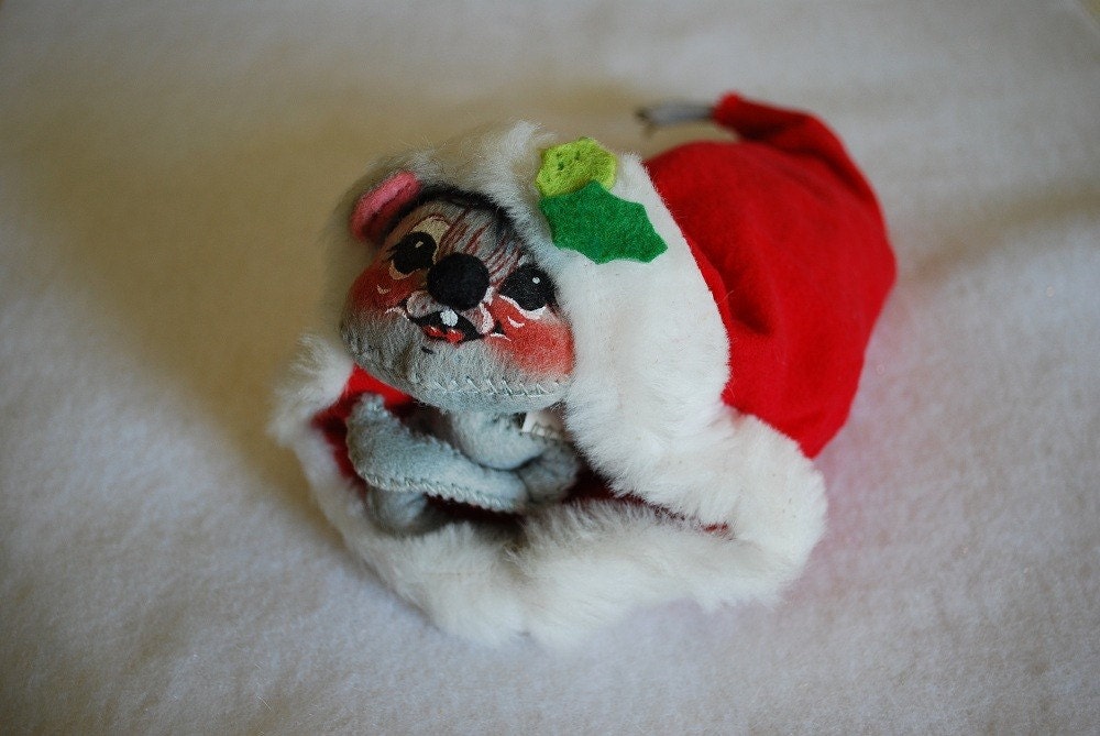 vintage annalee christmas mouse