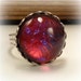 Dragon's Breath Ring Round Adjustable Silver Ring Mexican Opal Ring Dragon's Breath Jewelry