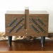 RESERVED for Jen - Mid Century Wood Veneer Storage Box