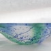 SUMMER SALE Blue and Green Large Glass Bowl