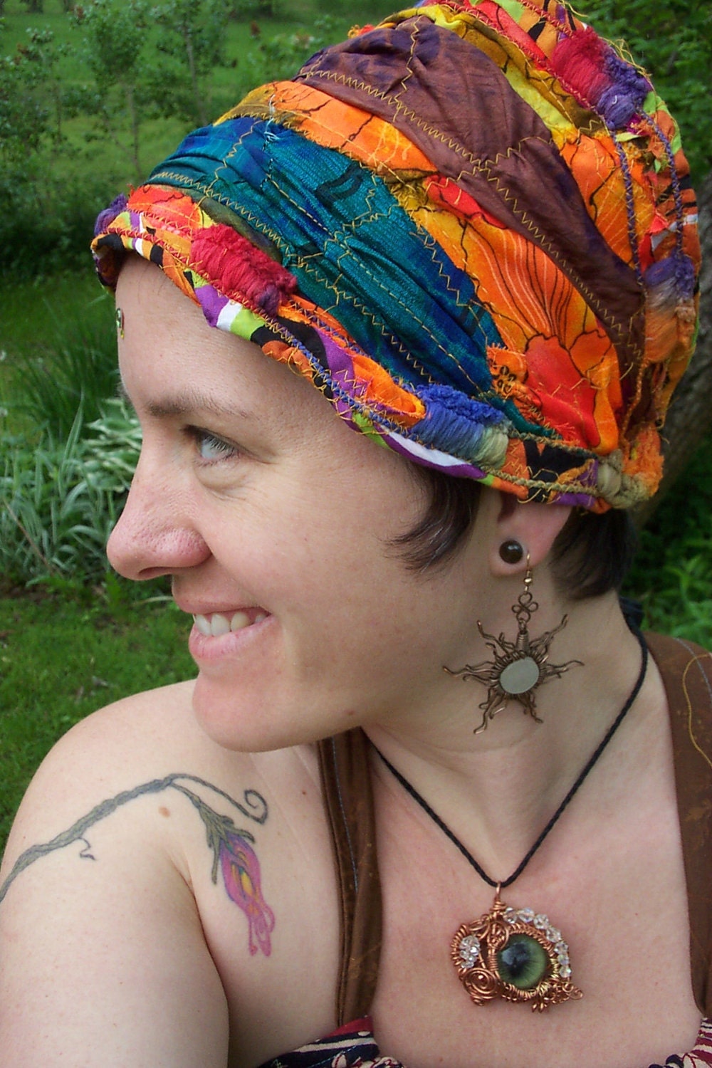 FrUmPy GirL Bohemian Fabric Fusion Gypsy Hair Wrap Long Or