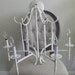 VINTAGE Palm Beach Chinoiserie 6 Light Faux Bamboo Chandelier - Made in ITALY