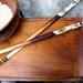 Nature on bamboo chopsticks -Flowers and butterflies