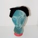 The Fiona- Vintage 1930s 1940s Modernette Pin Up Satin Mink Fur Bow Headband Hair Piece