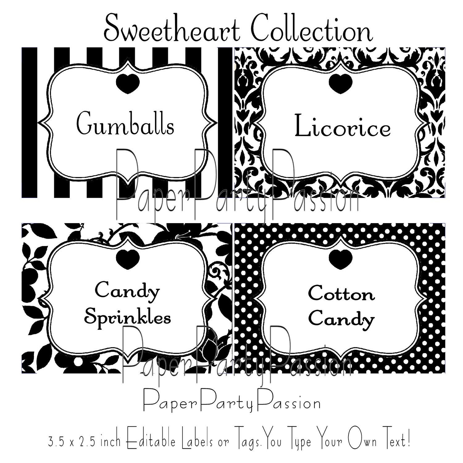 free and editable candy buffet labels just bcause