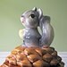 Vintage Cookie Jar, Metlox Squirrel on Pine Cone
