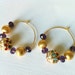 Gold Hoop Earrings,14K gold filled Earrings,Gemstone Earrings,Turkish Jewelry, Indian Gold earrings,Small Hoops by TANEESI