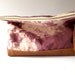 HAND DYED and Leather Clutch Fold Over Envelope Bag Noir