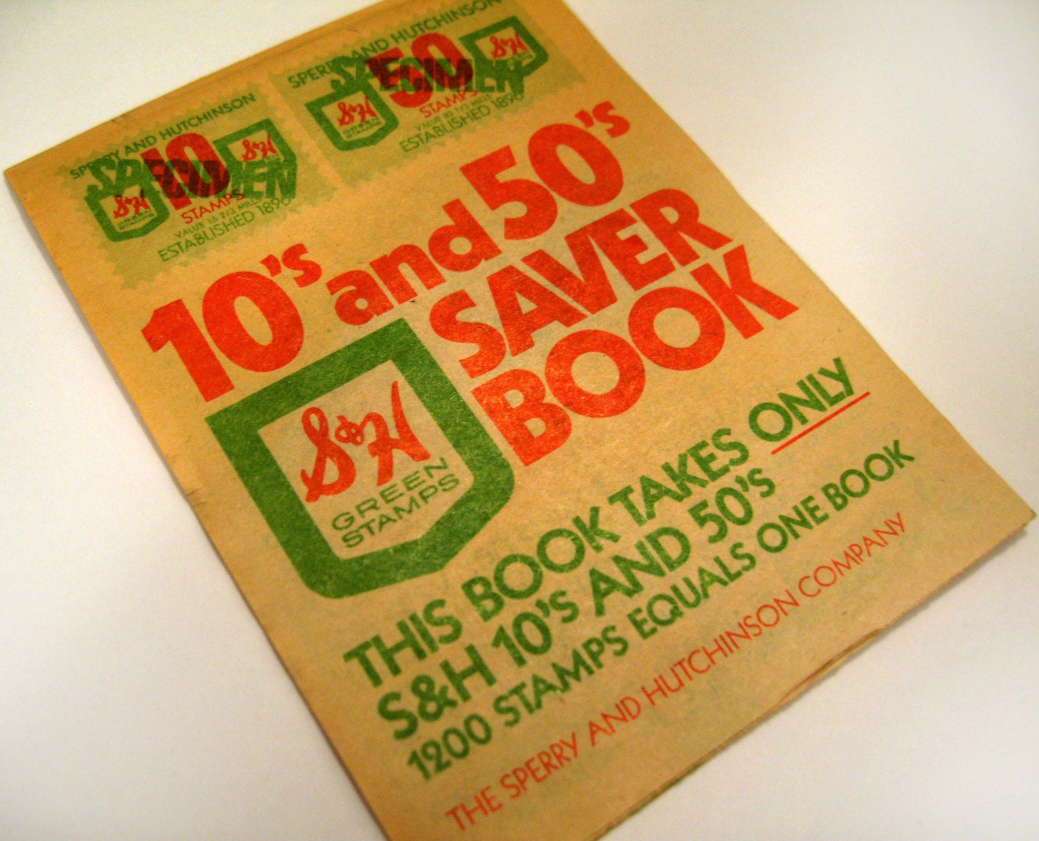 Sperry Hutchinson Company S H Green Stamps Saver Book 1960s